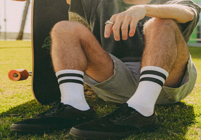 Crew and striped socks: From sportswear to daily wear