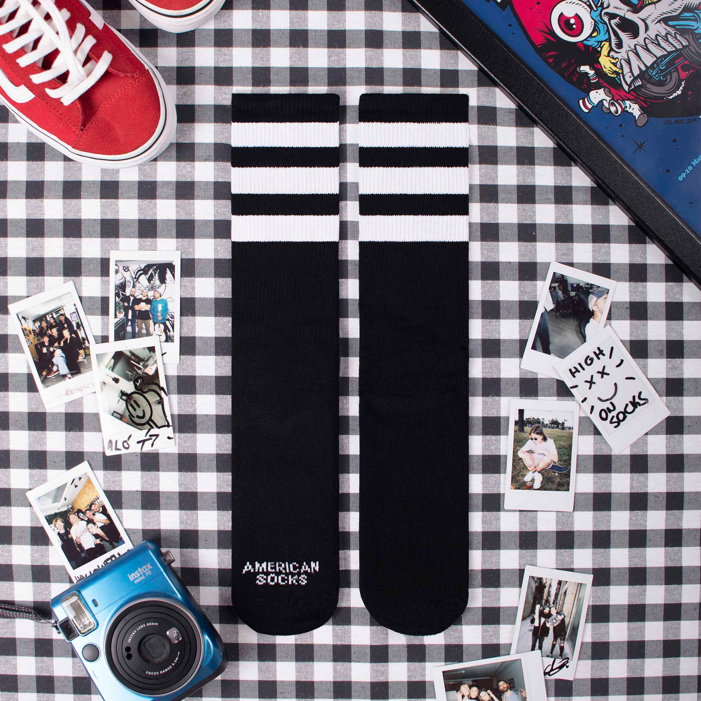 Back in Black II - Mid High - AmericanSocks