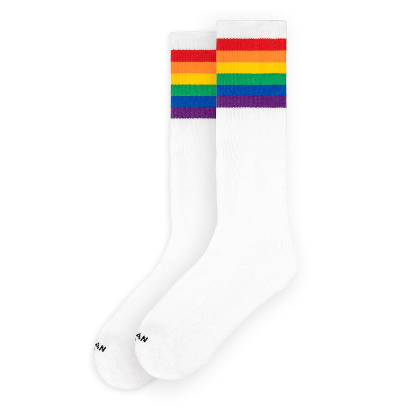 Bas Knee High Rainbow Pride d'American Socks