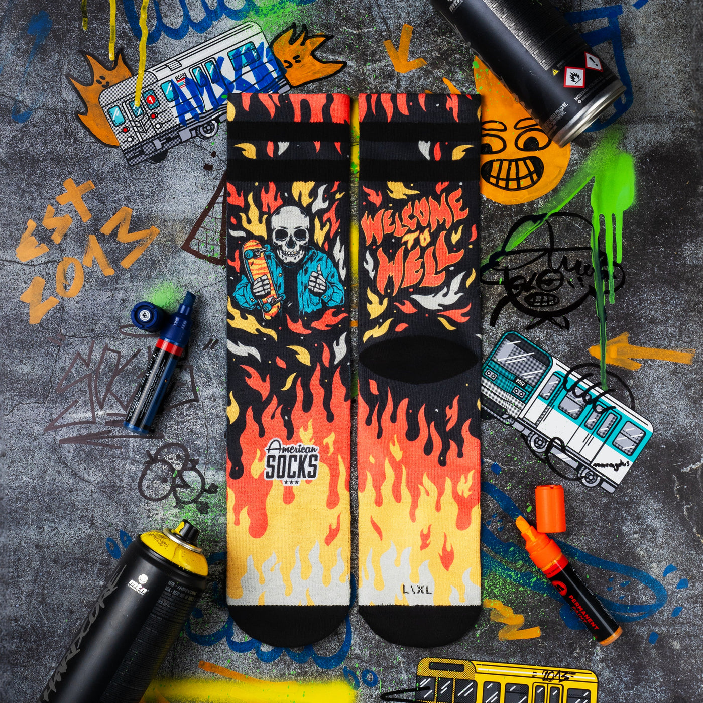 Welcome to Hell - Mid High - AmericanSocks
