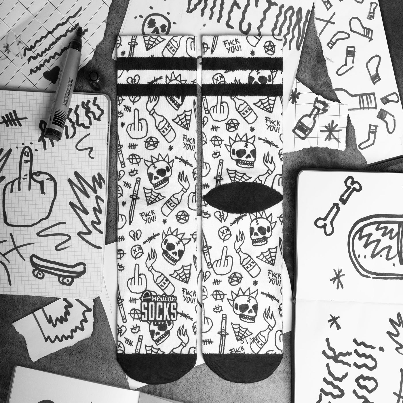 No Direction - Mid High - AmericanSocks