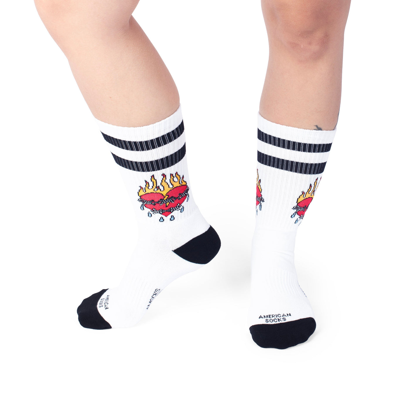 United Hearts - Mid High - AmericanSocks