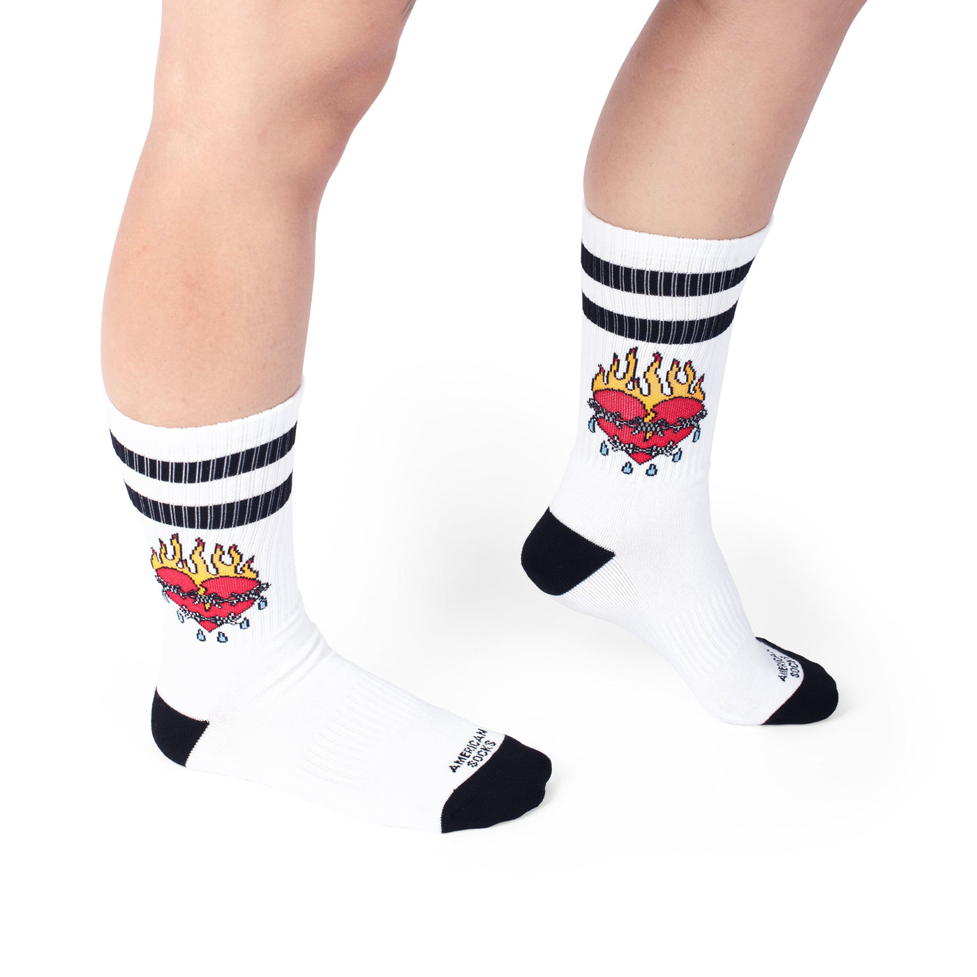 United Hearts - Mid High - AmericanSocks