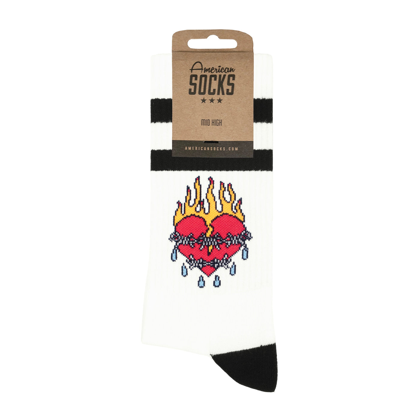 United Hearts - Mid High - AmericanSocks