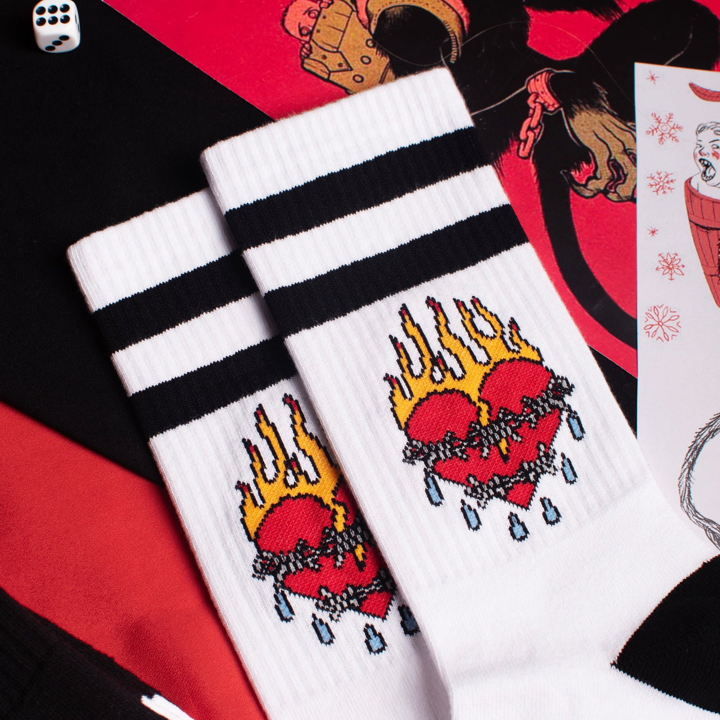 United Hearts - Mid High - AmericanSocks