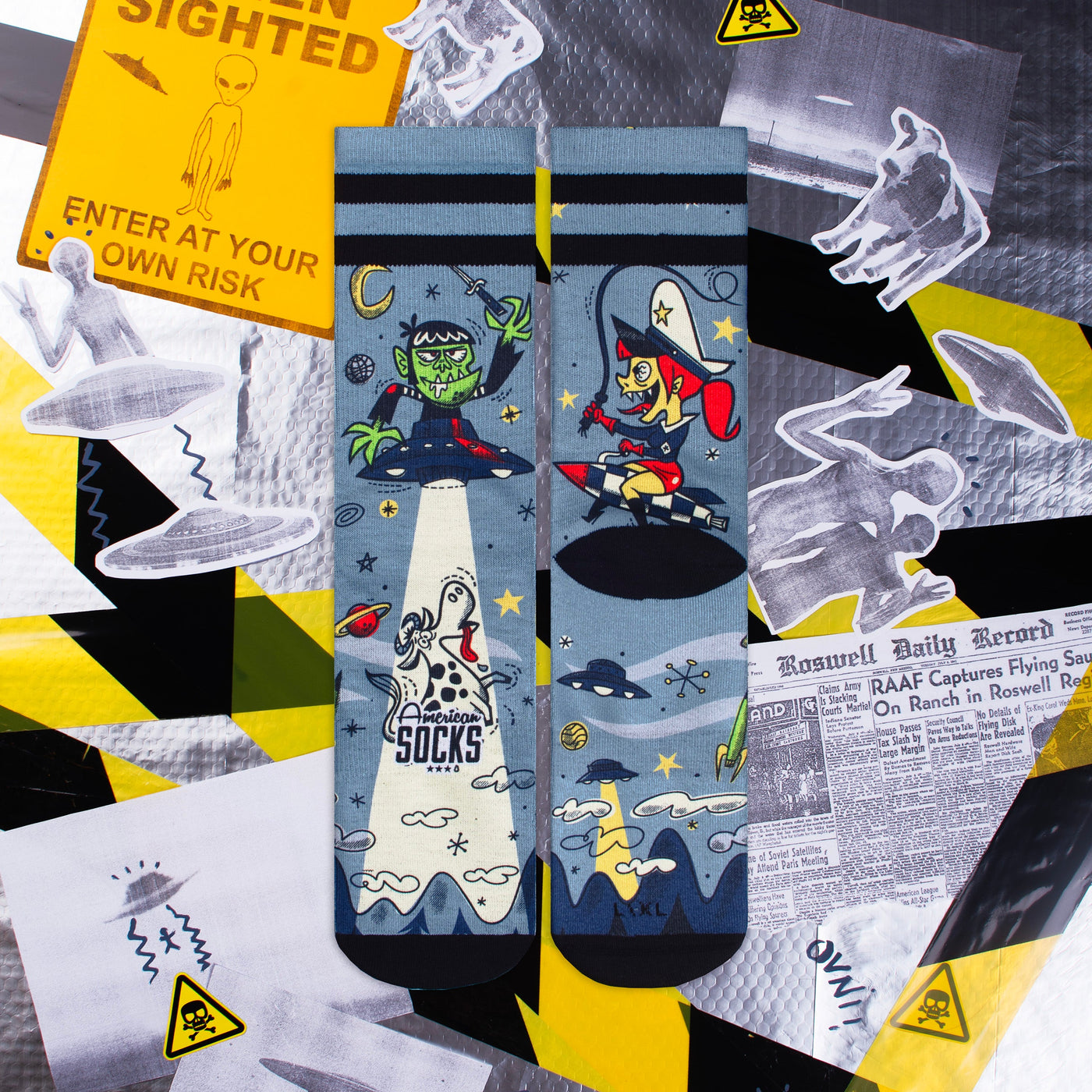 Alien Snatch - Mid High - AmericanSocks