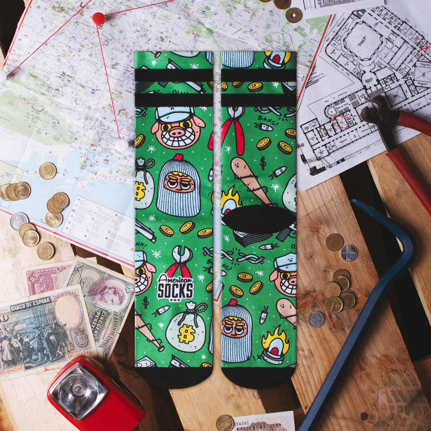 Heist Havoc - Mid High - AmericanSocks