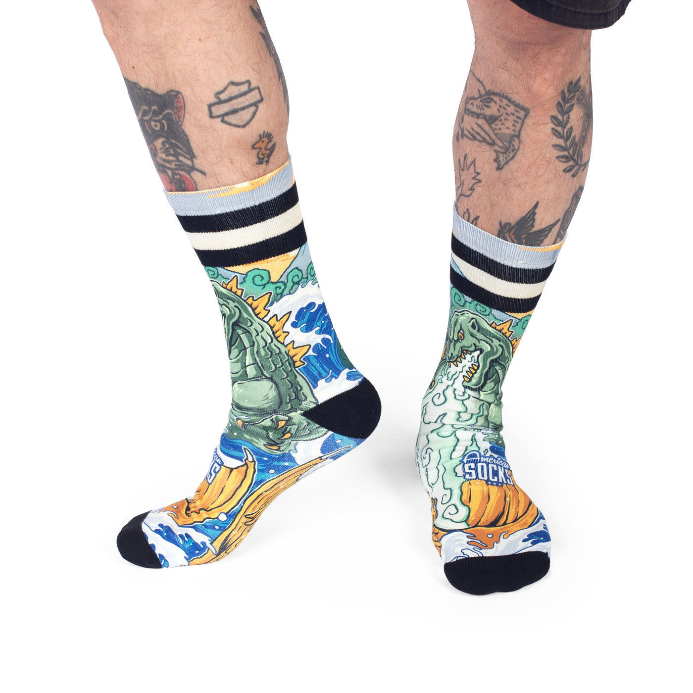 Kaiju King - Mid High - AmericanSocks