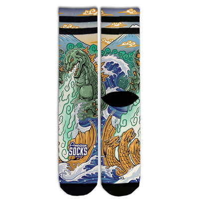 Kaiju King - Mid High - AmericanSocks