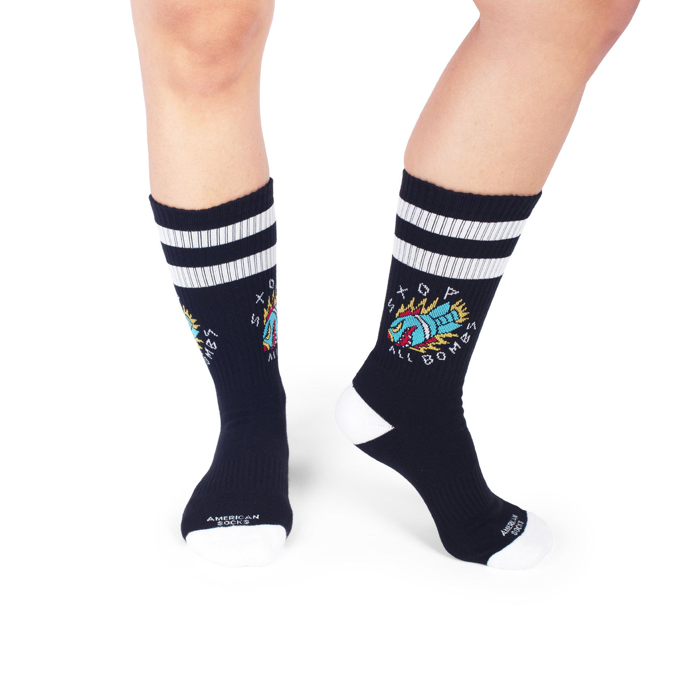 Stop All Bombs - Mid High - AmericanSocks