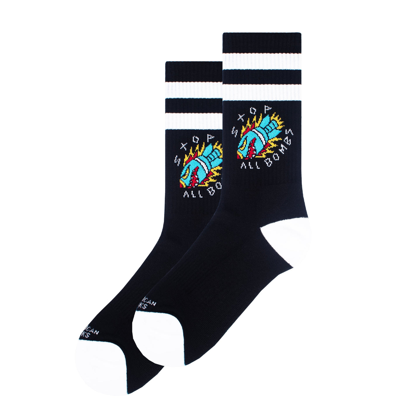 Stop All Bombs - Mid High - AmericanSocks