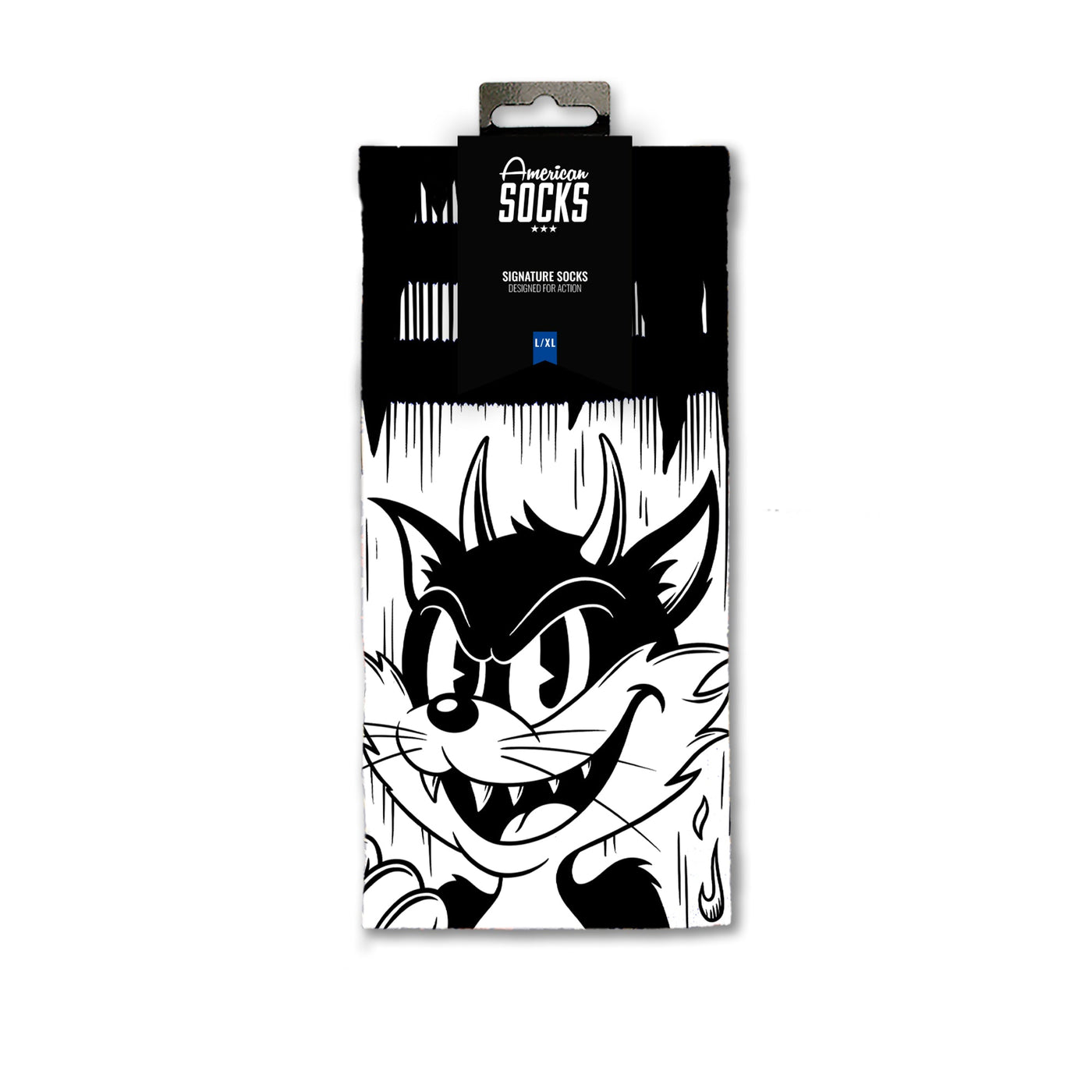 Evil Cat - Mid High - AmericanSocks