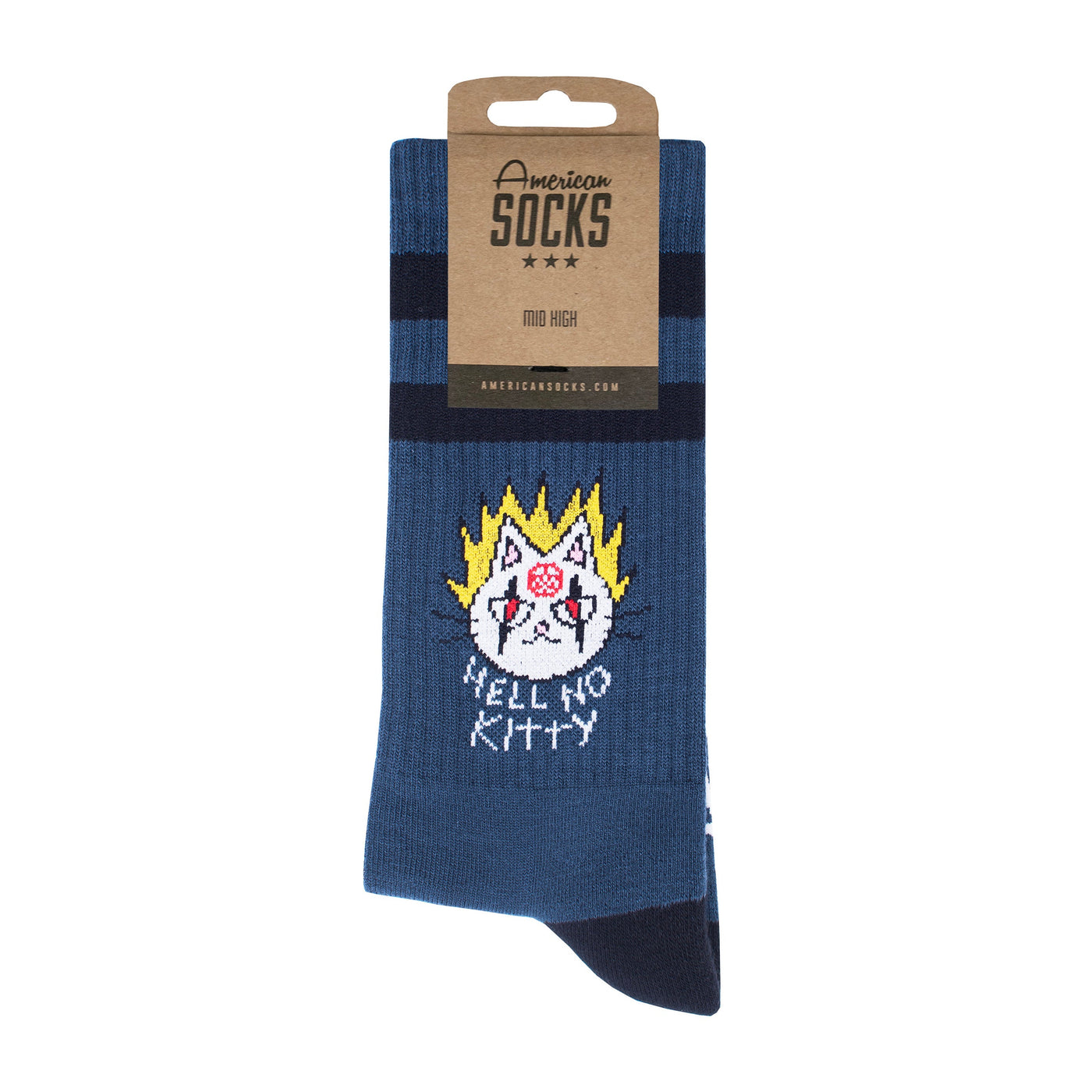 Hell no kitty - Mid High - AmericanSocks