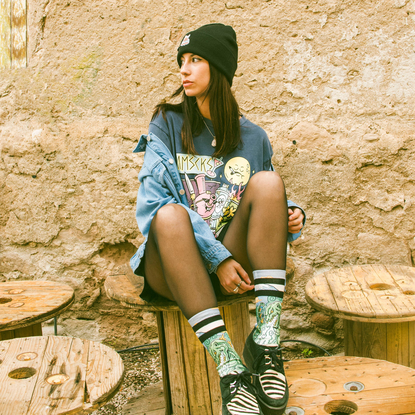 Kaiju King - Mid High - AmericanSocks