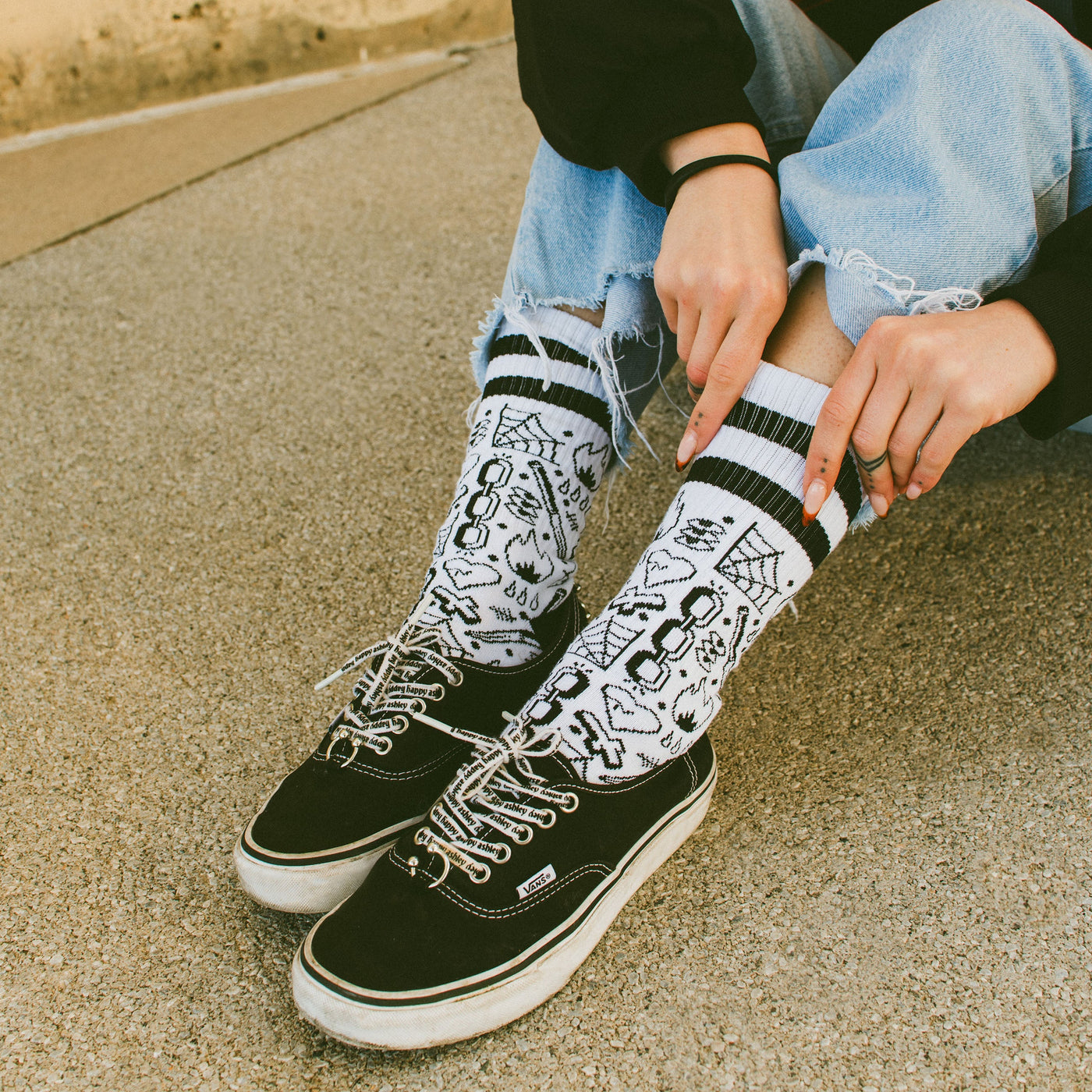 Broken Chain - Mid High - AmericanSocks