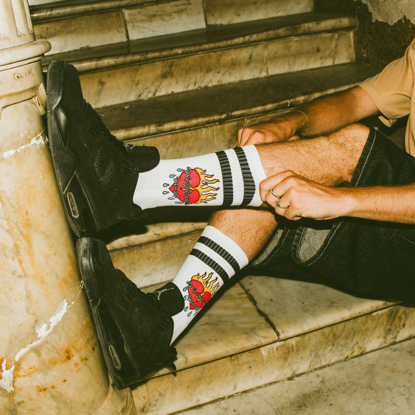 United Hearts - Mid High - AmericanSocks