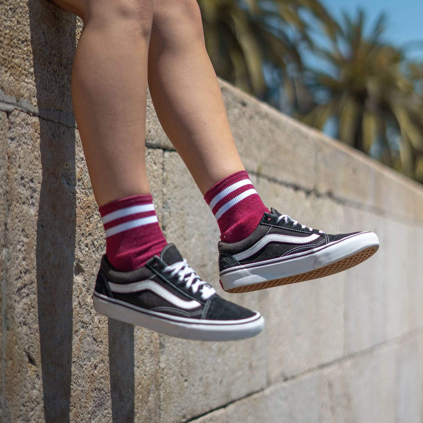 AMERICAN SOCKS Crimson - Ankle High